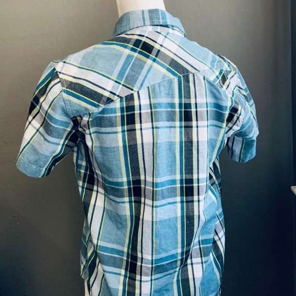 Amplify Youth Button Down Plaid Shirt - Picture 3 of 5